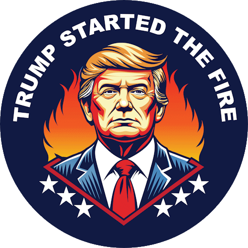 Trump Started the Fire Logo Vector-Large-trans-500