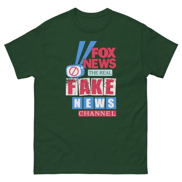 Unisex classic tee -Fox the real fake news - Image 4