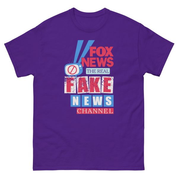 Unisex classic tee -Fox the real fake news - Image 3