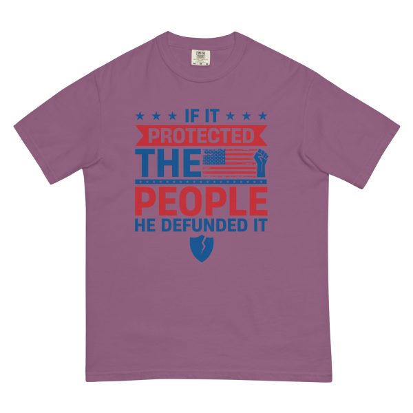 Unisex garment-dyed heavyweight t-shirt - If it Protected the People - Image 5