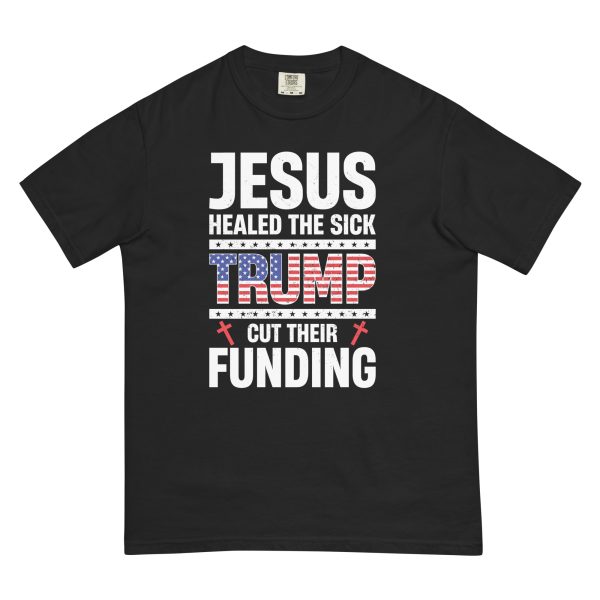 Unisex garment-dyed heavyweight t-shirt - Jesus Healed the Sick - Image 2
