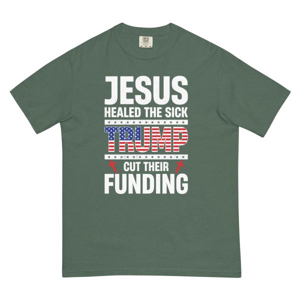 Unisex garment-dyed heavyweight t-shirt - Jesus Healed the Sick - Image 8