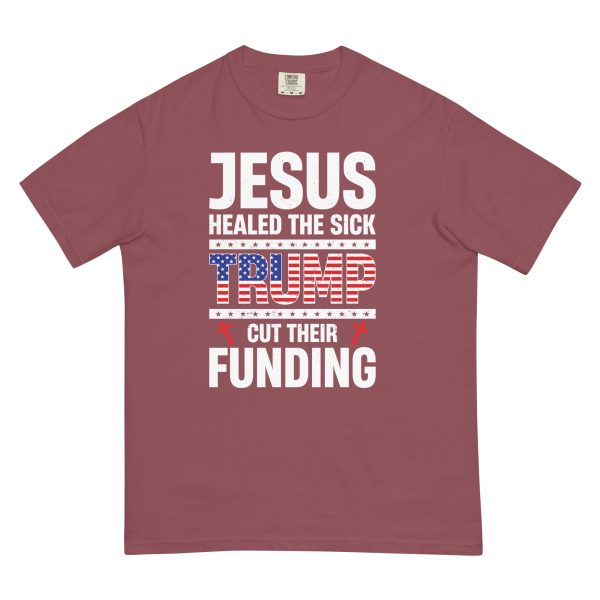 Unisex garment-dyed heavyweight t-shirt - Jesus Healed the Sick - Image 7