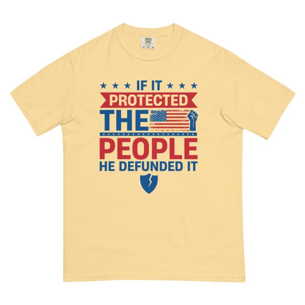 Unisex garment-dyed heavyweight t-shirt - If it Protected the People - Image 11