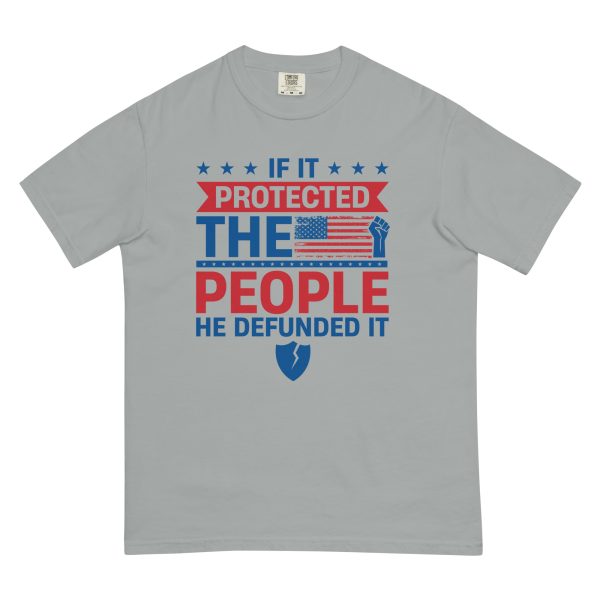 Unisex garment-dyed heavyweight t-shirt - If it Protected the People - Image 8