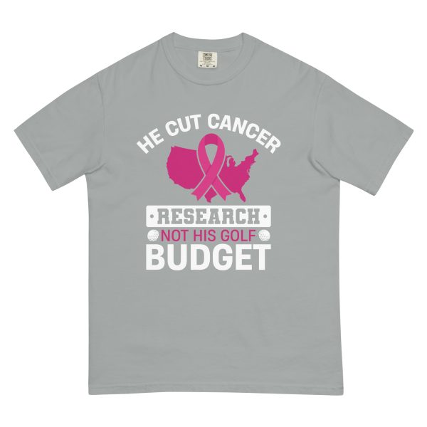 Unisex garment-dyed heavyweight t-shirt - cut cancer research but not his golf budget - Image 12
