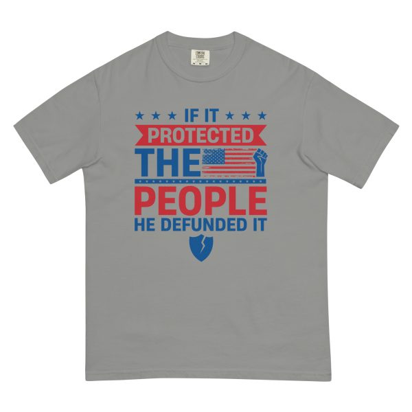Unisex garment-dyed heavyweight t-shirt - If it Protected the People - Image 7
