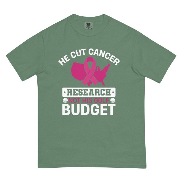 Unisex garment-dyed heavyweight t-shirt - cut cancer research but not his golf budget - Image 10