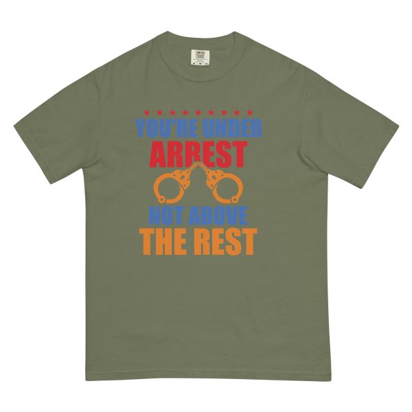 Unisex garment-dyed heavyweight t-shirt - Youre Under Arrest - Image 9