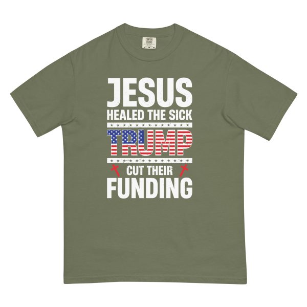 Unisex garment-dyed heavyweight t-shirt - Jesus Healed the Sick - Image 9