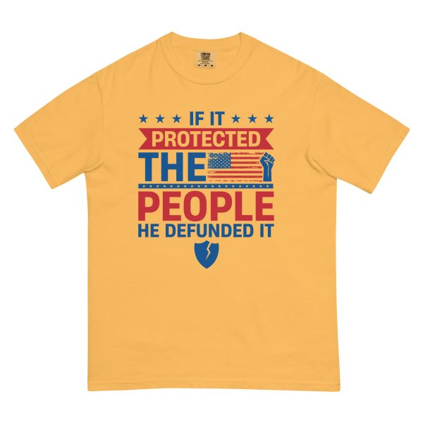 Unisex garment-dyed heavyweight t-shirt - If it Protected the People - Image 9