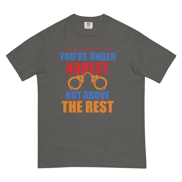 Unisex garment-dyed heavyweight t-shirt - Youre Under Arrest - Image 6