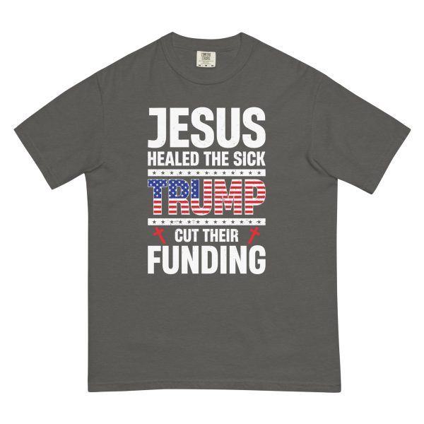 Unisex garment-dyed heavyweight t-shirt - Jesus Healed the Sick - Image 6