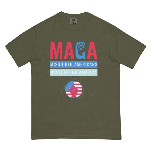 Unisex garment-dyed heavyweight t-shirt - Misguided Americans - Image 4