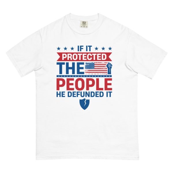 Unisex garment-dyed heavyweight t-shirt - If it Protected the People - Image 13
