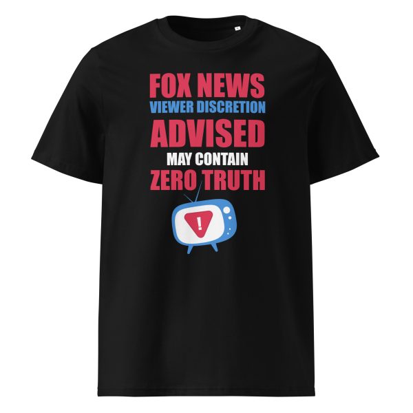 Unisex organic ribbed neck t-shirt Zero Truth Fox