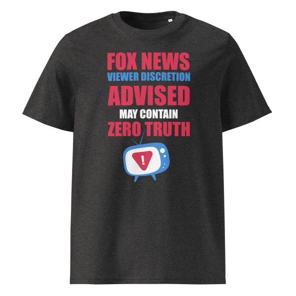 Unisex organic ribbed neck t-shirt Zero Truth Fox - Image 3