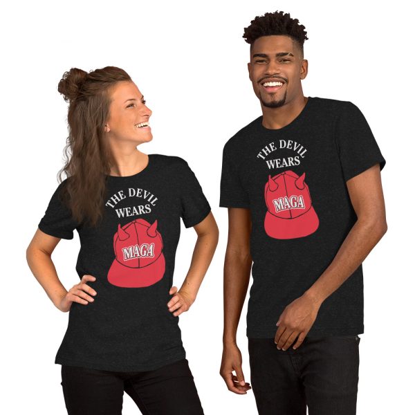 Devil Wears MAGA dark Unisex t-shirt