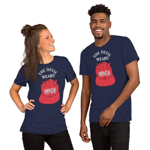 Devil Wears MAGA dark Unisex t-shirt - Image 4