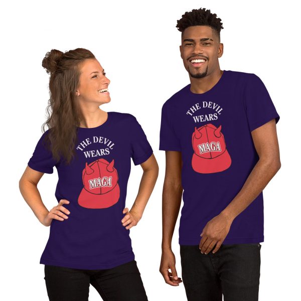 Devil Wears MAGA dark Unisex t-shirt - Image 3