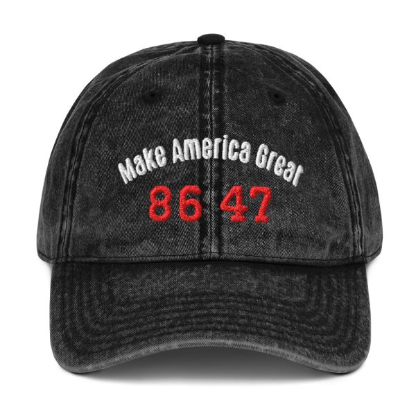 Vintage Cotton Twill Cap - Make America Great 86 47