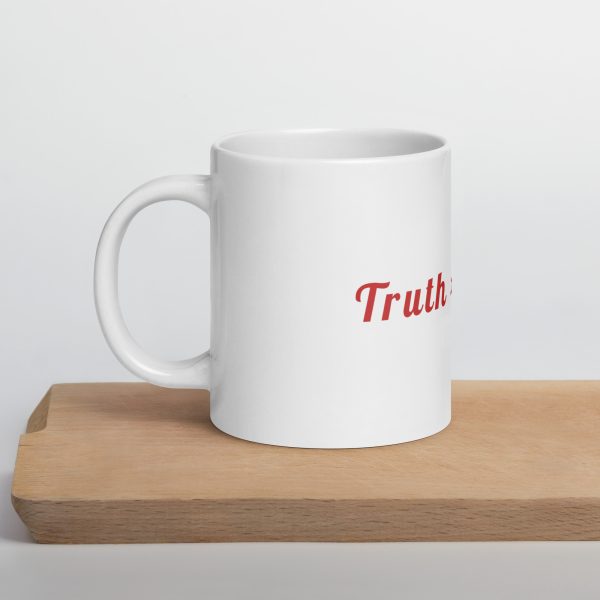 White glossy mug