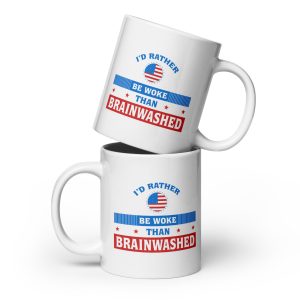 White glossy mug