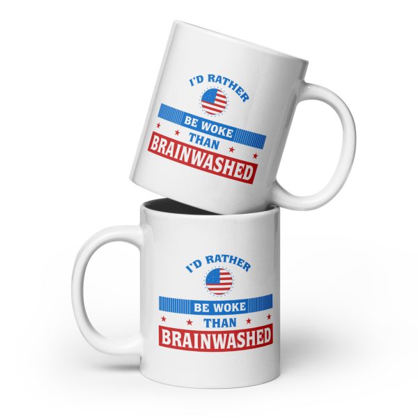 White glossy mug