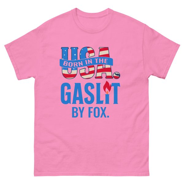 Unisex classic tee - Born in the USA Gaslit by Fox - Image 12