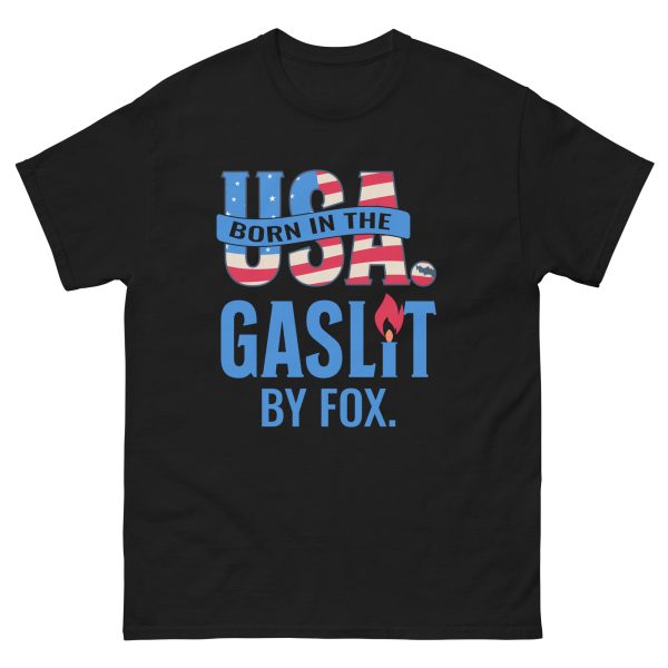 Unisex classic tee - Born in the USA Gaslit by Fox - Image 2
