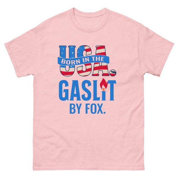 Unisex classic tee - Born in the USA Gaslit by Fox - Image 15