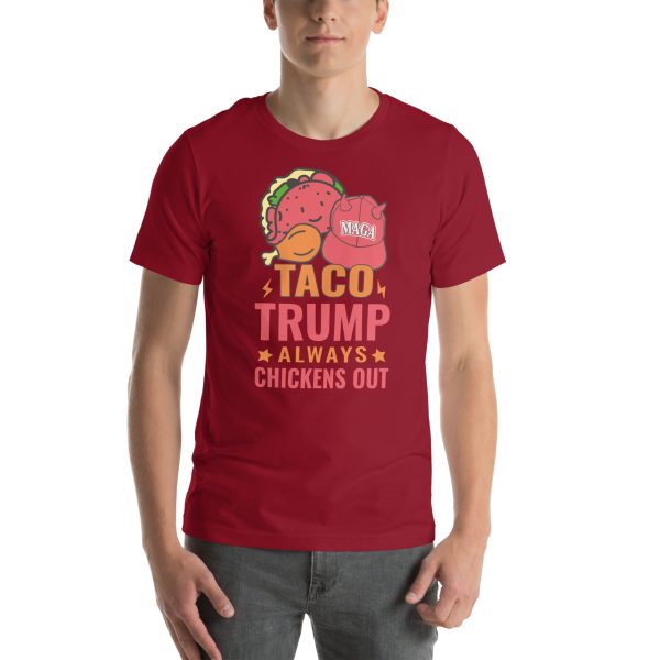 Unisex t-shirt - TACO Trump Always Chickens Out - Image 4