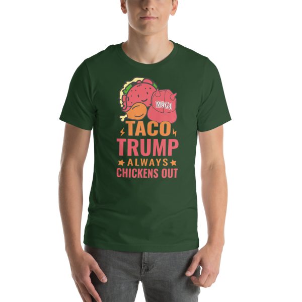 Unisex t-shirt - TACO Trump Always Chickens Out - Image 5