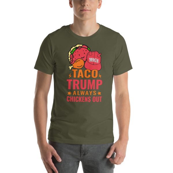 Unisex t-shirt - TACO Trump Always Chickens Out - Image 6