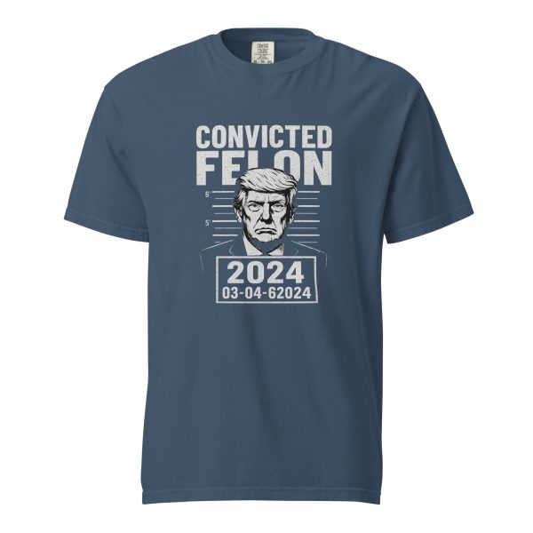 Convicted Felon - Unisex garment-dyed heavyweight t-shirt - Image 5
